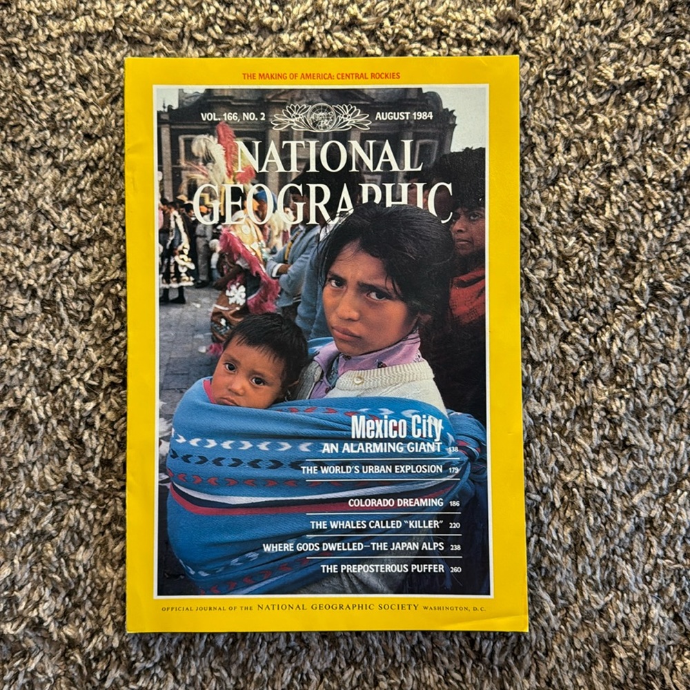 National Geographic Magazine August 1984